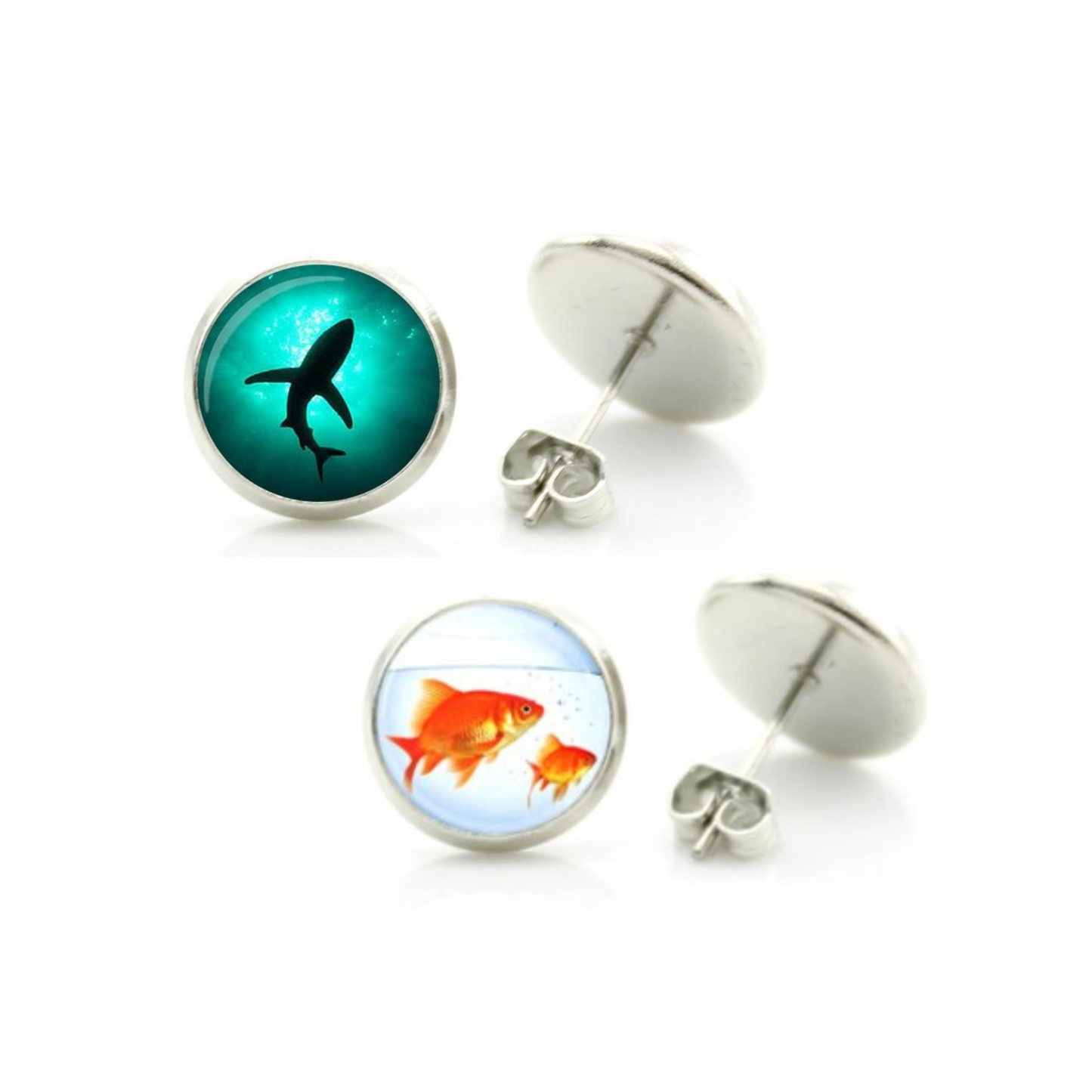 Shark or Goldfish Earrings