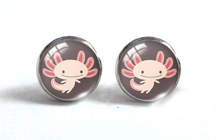 Axolotl Round Earrings