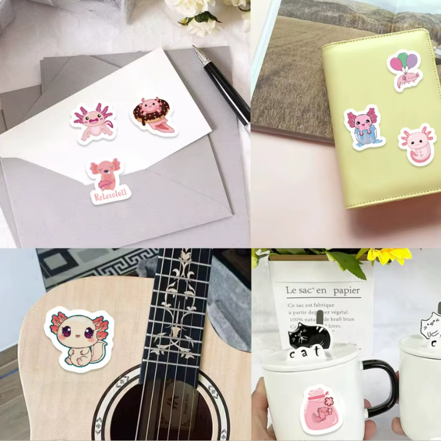Axolotl Stickers (Roll of 500)