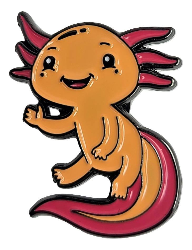 Axolotl Enamel Pins