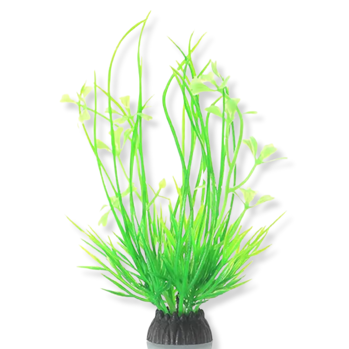 Artificial Grass w/ Green Flowers (4")