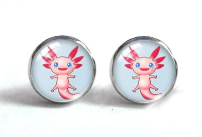 Axolotl Round Earrings