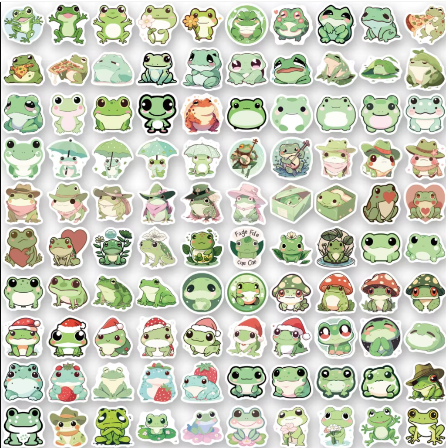Frog Stickers (100pcs)