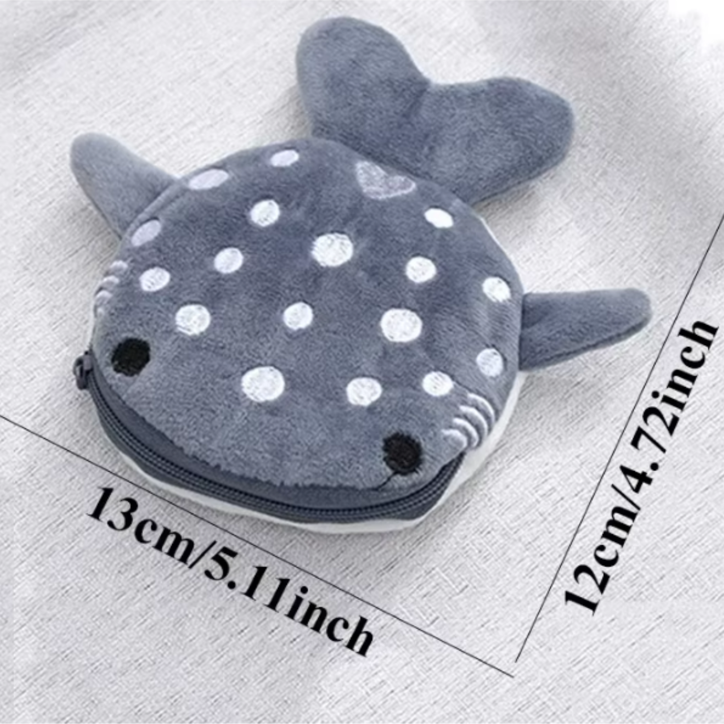 Whale Shark Zip-Up Pouch