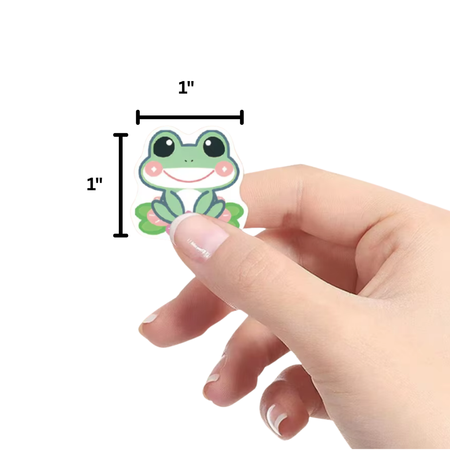 500pcs Roll of Frog Stickers