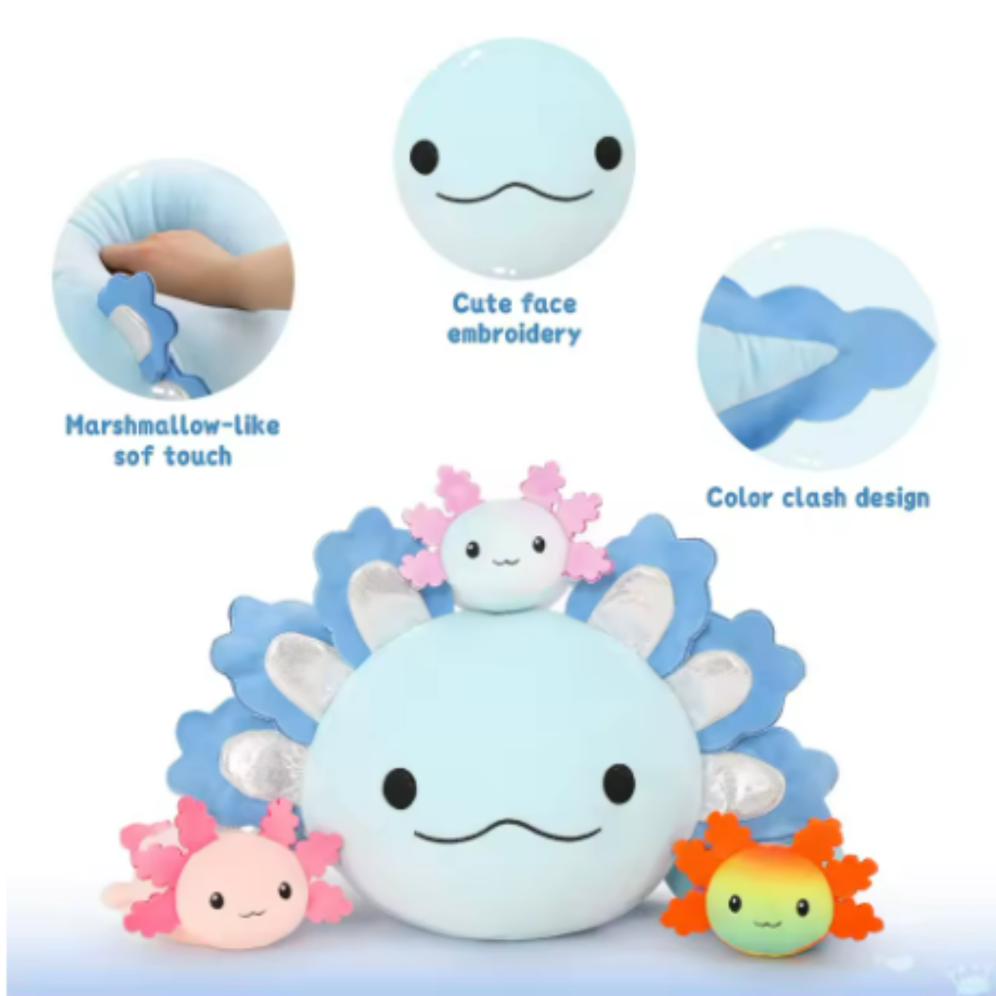 Mom & Baby Surprise Axolotl Plush