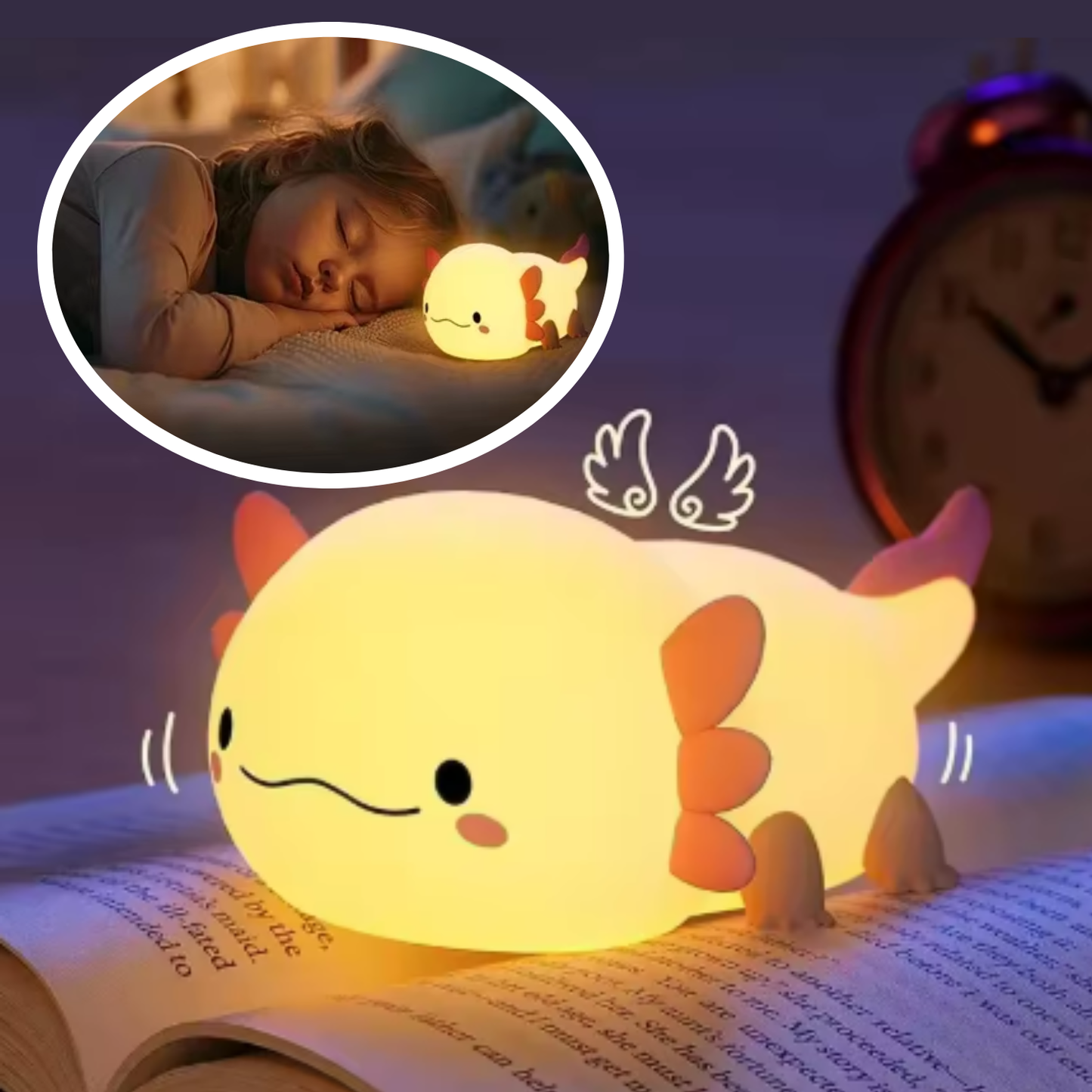 Axolotl Rechargeable Soft Lamp