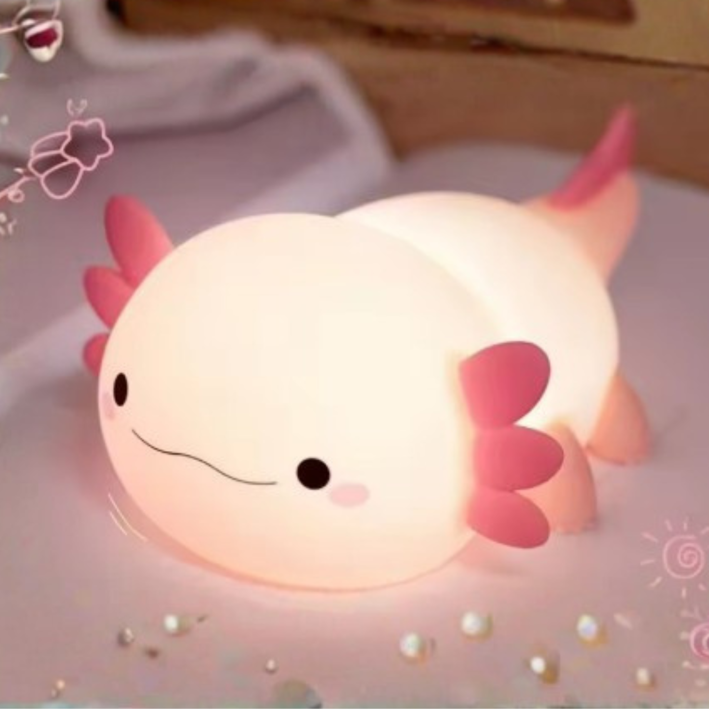 Axolotl Rechargeable Soft Lamp
