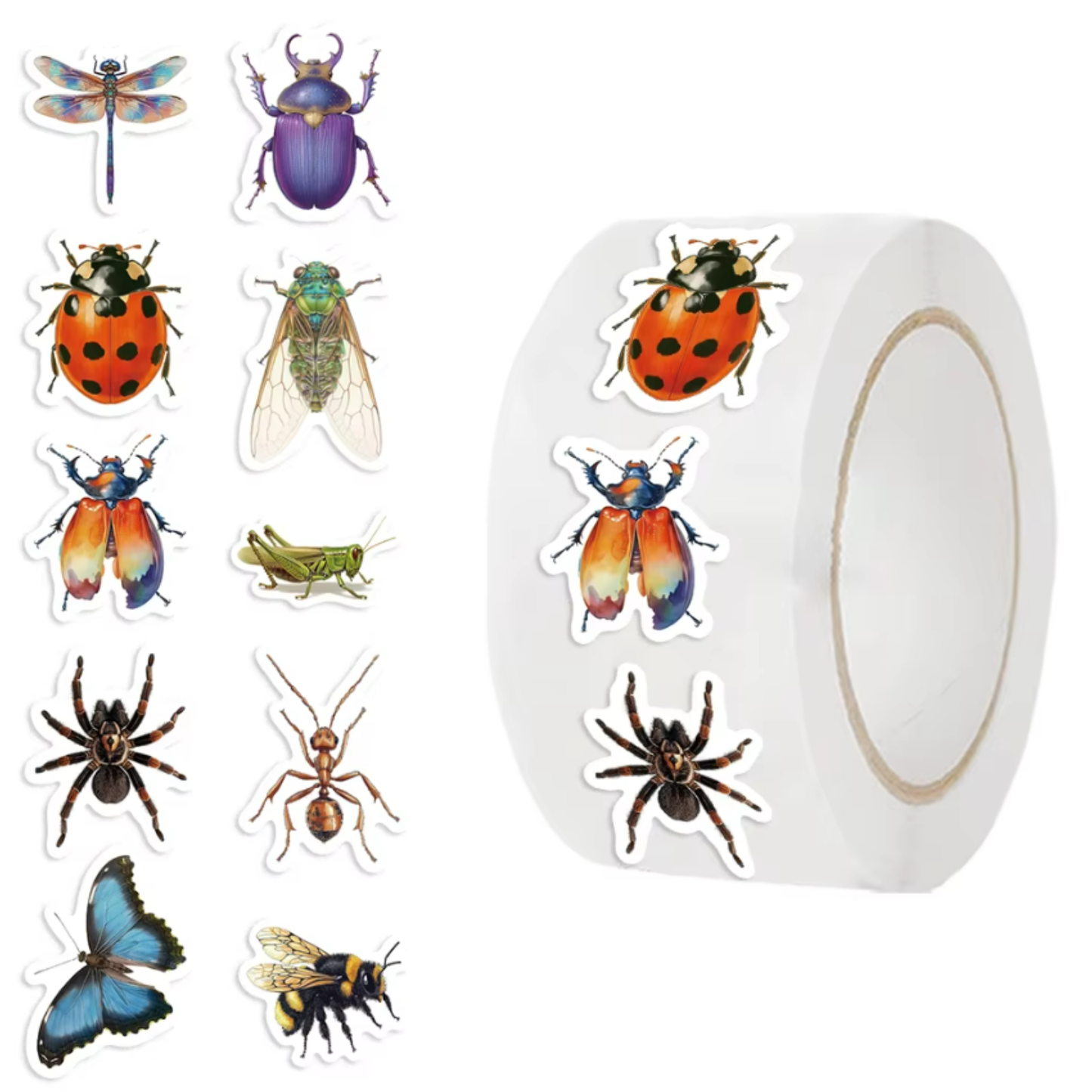 Insect Sticker Roll (500pcs)
