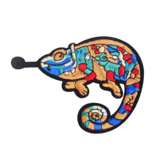 Chameleon Iron On Patch