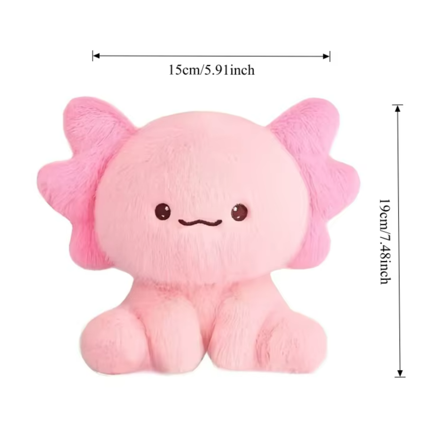 Sitting Axolotl Plush