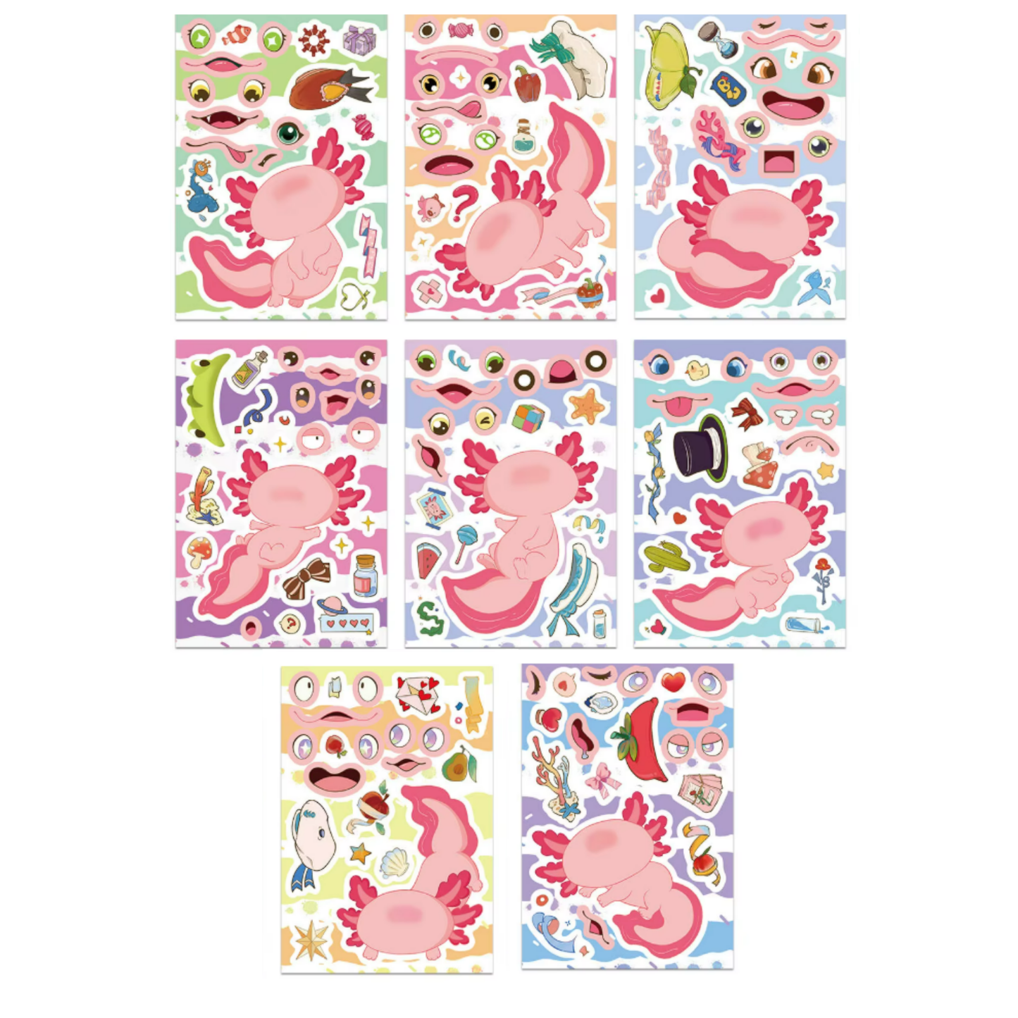 Make an Axolotl - Sticker Set