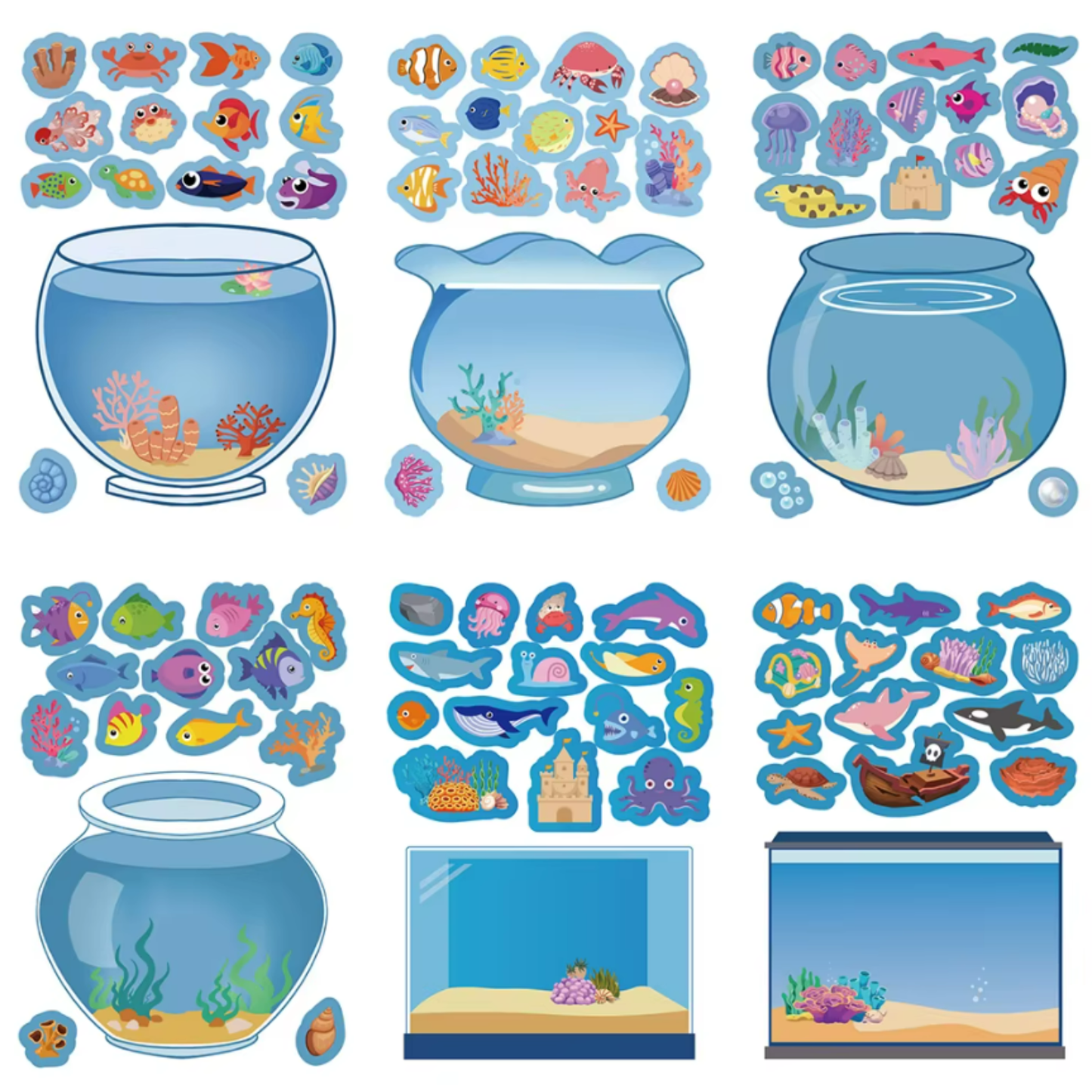 Build a Fish Bowl Stickers