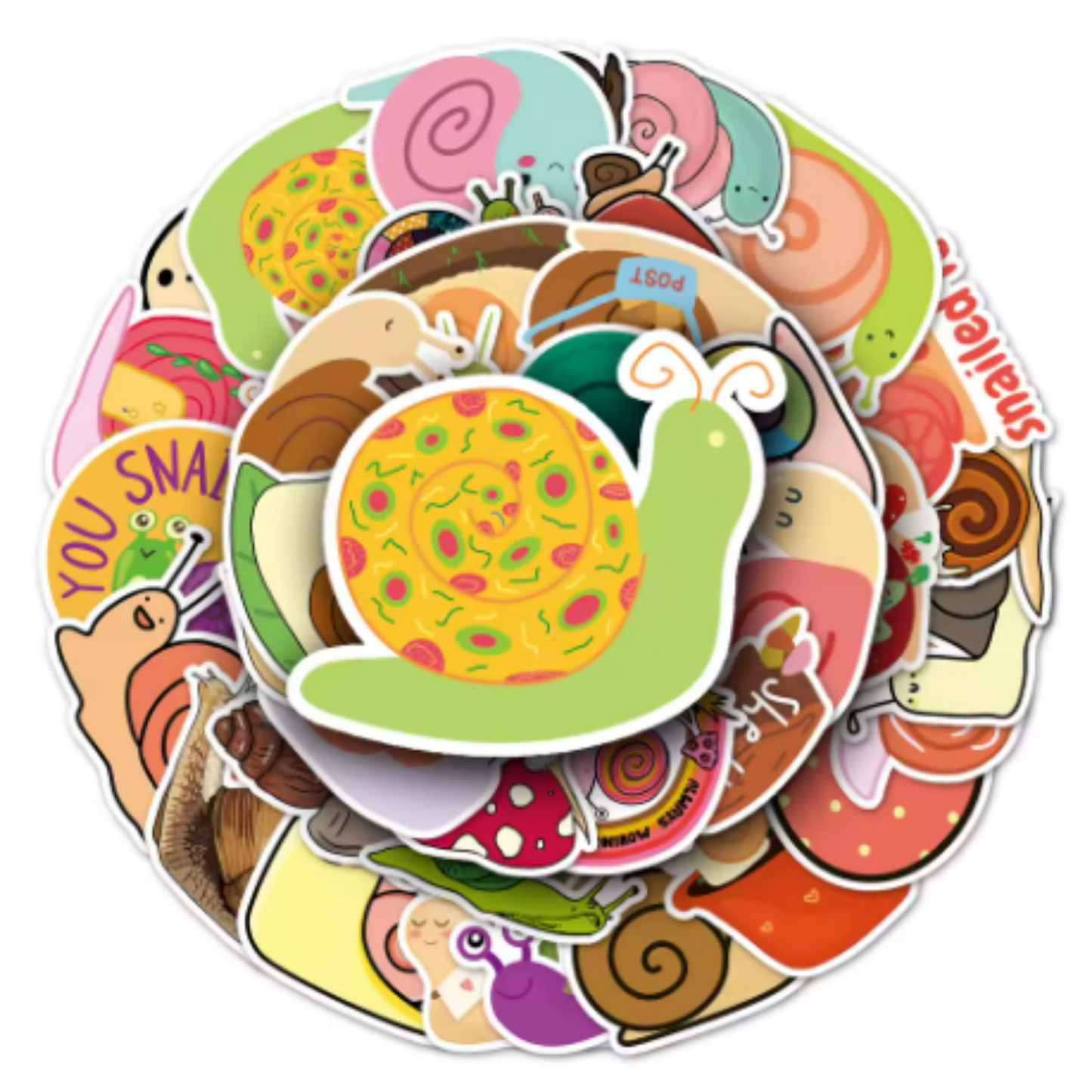 Snail Stickers (50pcs)